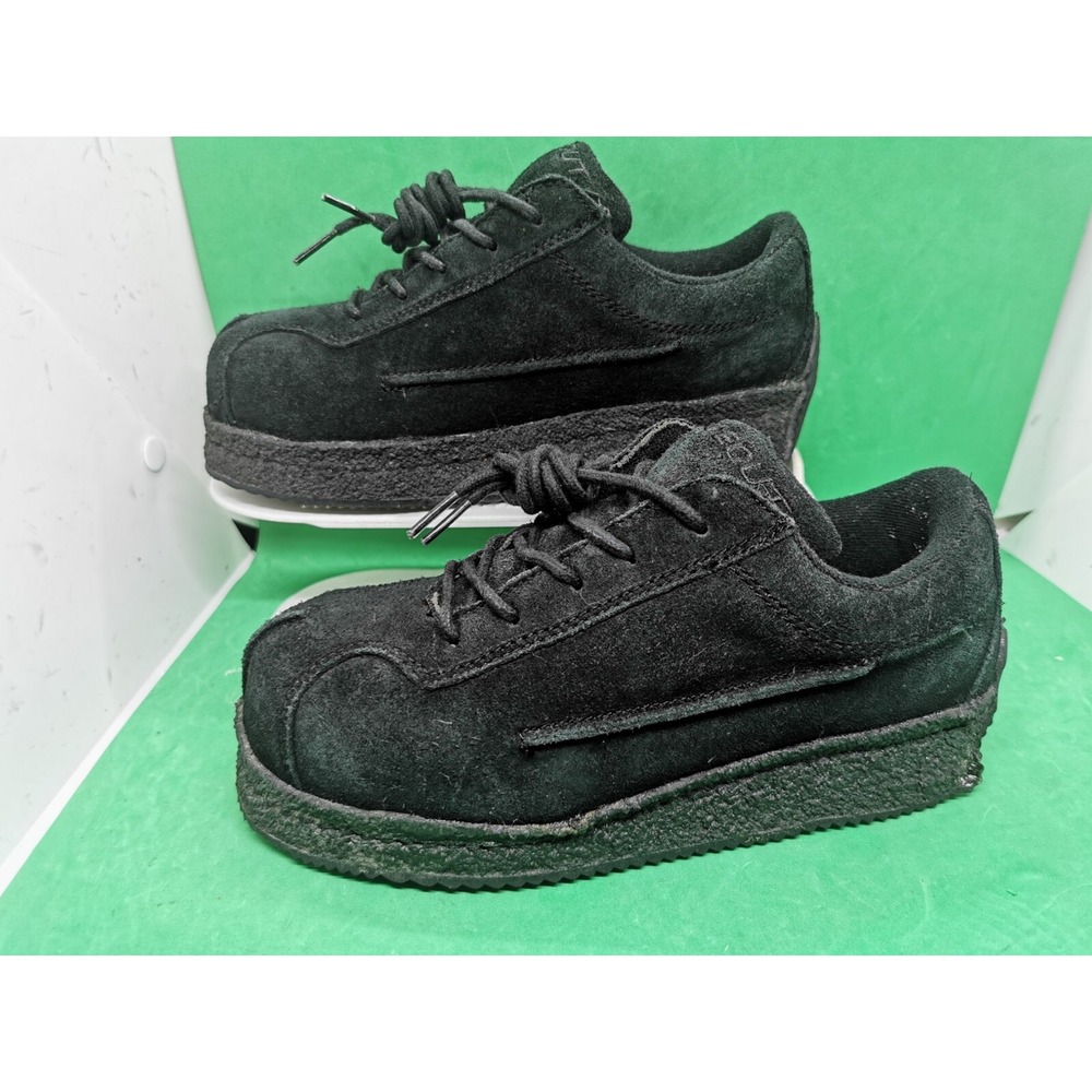 Vintage 90s Y2K Sideout Grain Suede Leather Shoes Platform Sneakers Women Sz 7